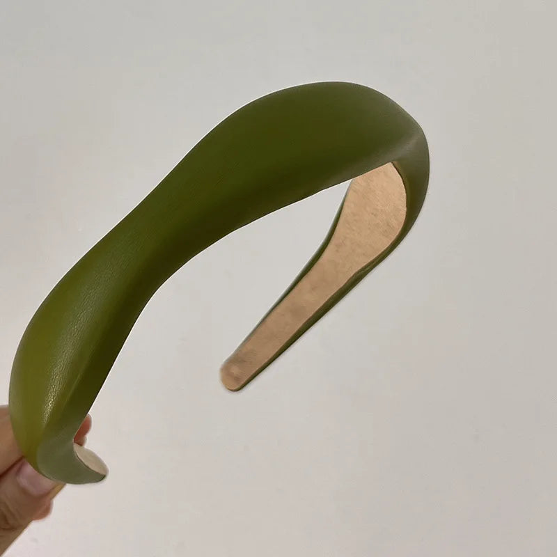 Vintage Irregular Solid Leather Hair Hoop Headband
