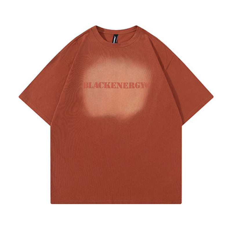 Washed Casual Short Sleeved T-Shirt for Harajuku Style
