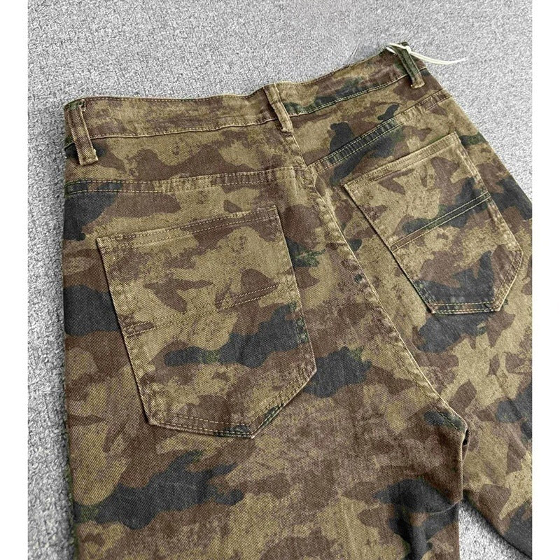 Bending Knife Camouflage Slimming Work Pants