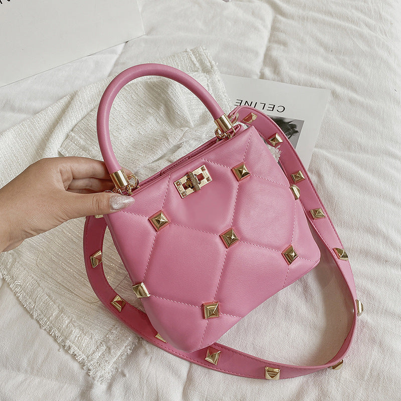 Rivet Bucket Bag - Stylish Women's Summer Handbag