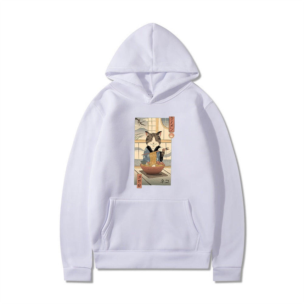 Samurai Cat Harajuku Adventure Hoodie