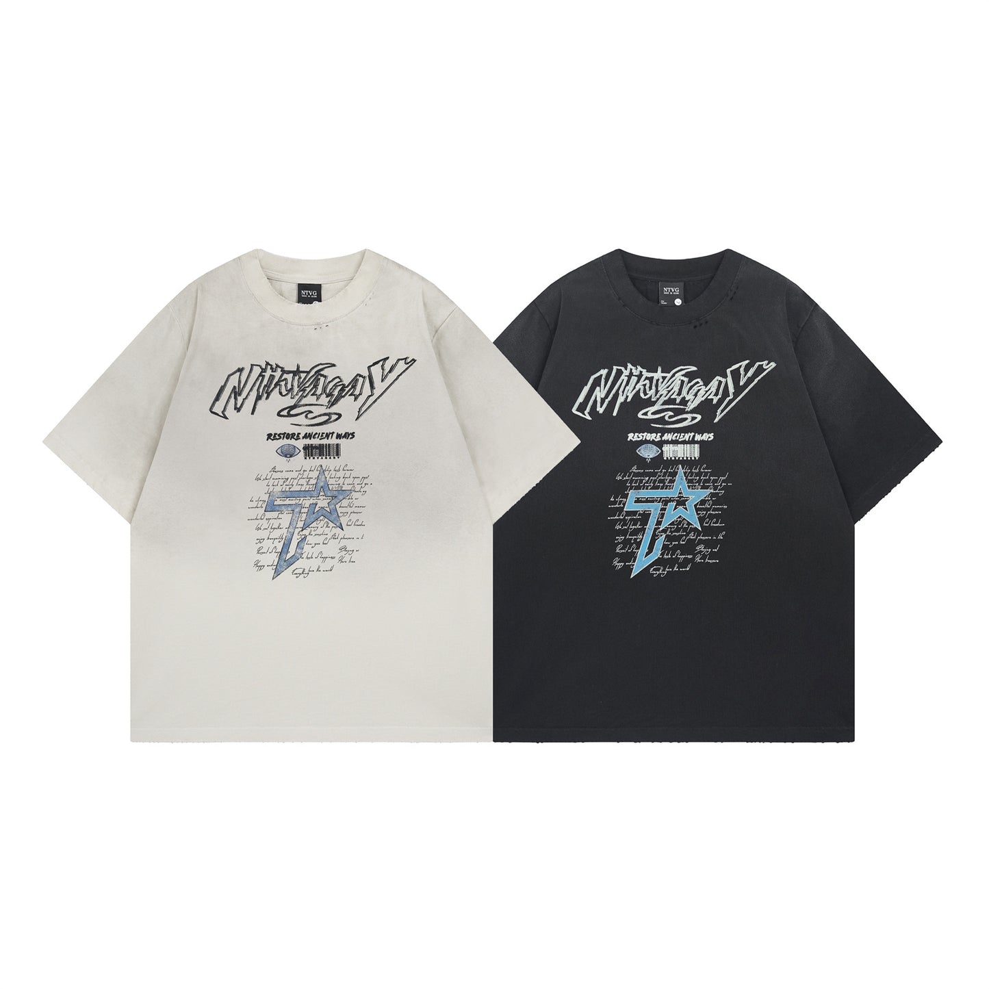 Trendy Harajuku-Inspired Loose Fit Letter Print Tee