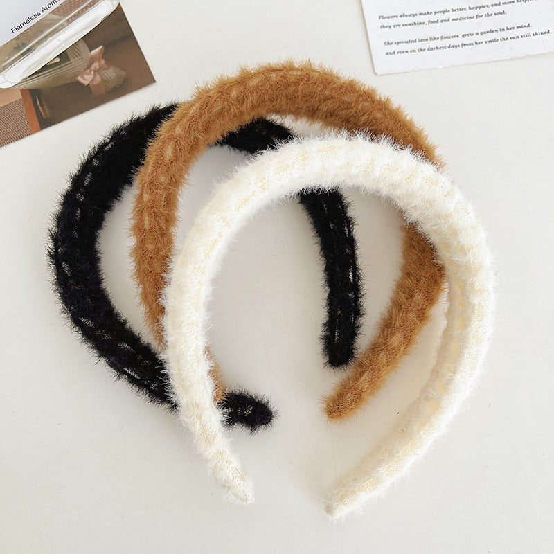 Japanese & Korean Mink Hair Hoop Headband