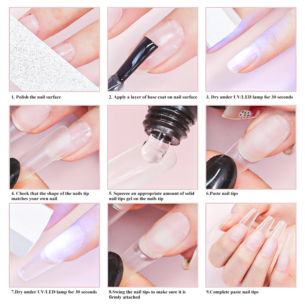 Strong Nail Tips Glue Gel UV - 20ml/30ml for Harajuku Nail Art
