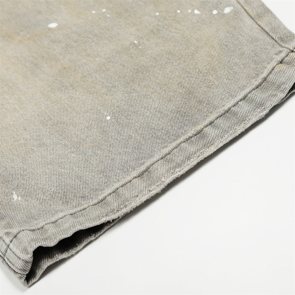 Men's Distressed Denim Flare Pants - Harajuku Style