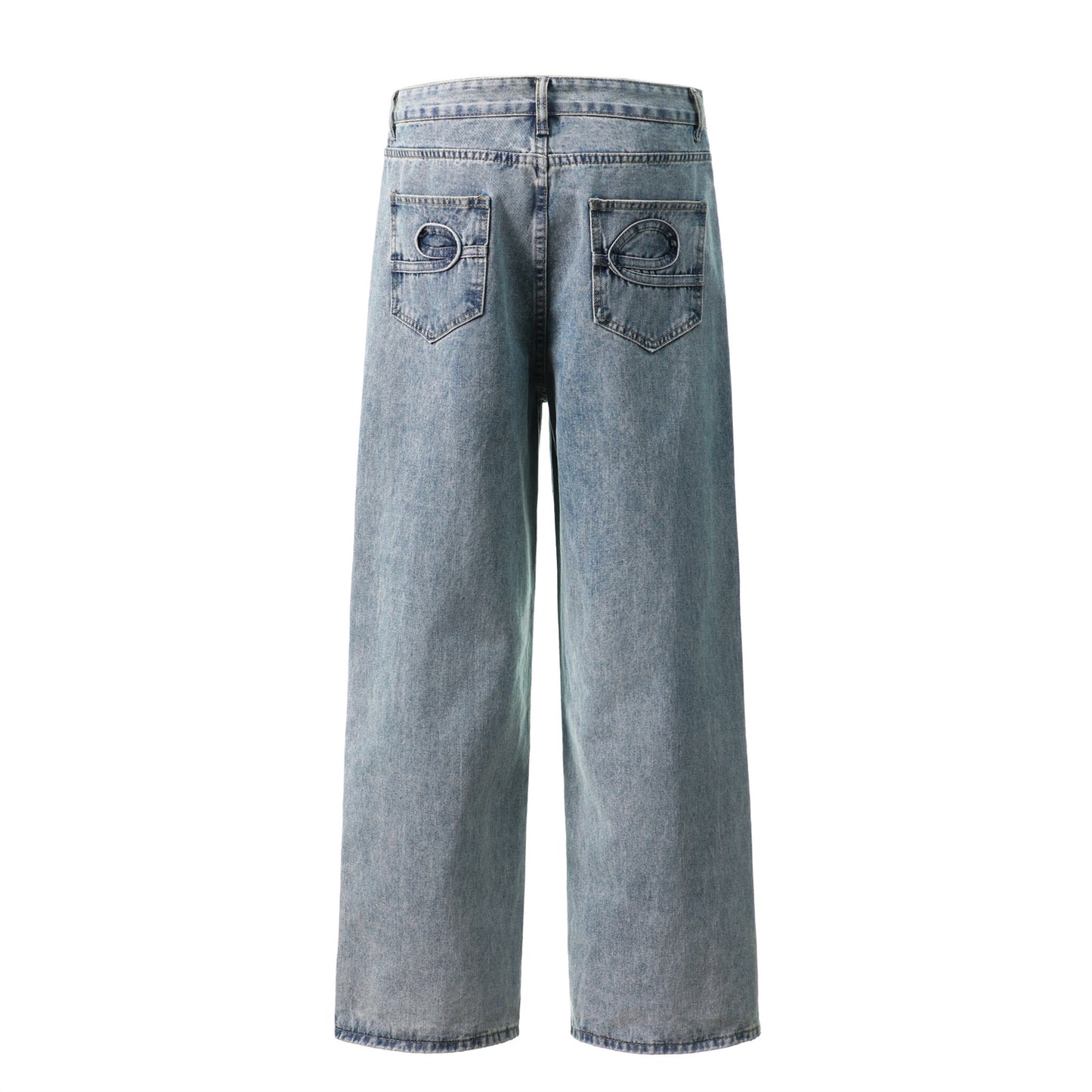 Men's Loose Fit Slimming Straight Leg Jeans - Harajuku Style
