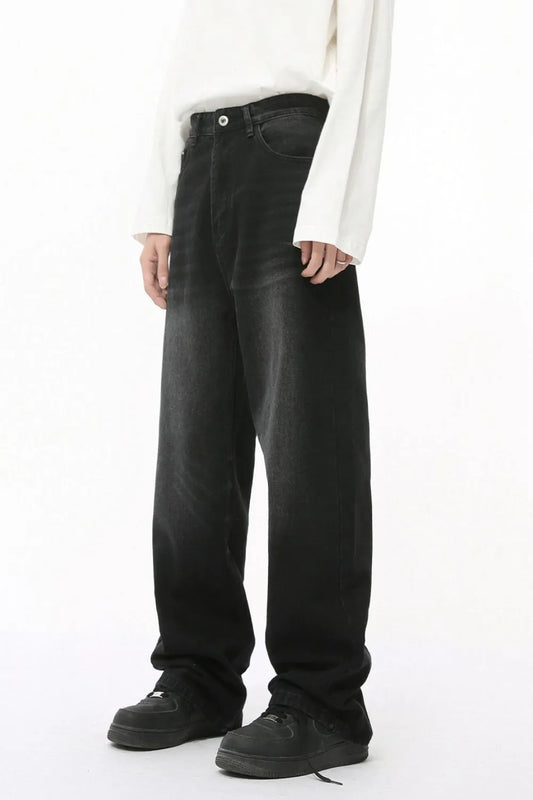 High Rise Wide Leg Casual Jeans - Harajuku Style