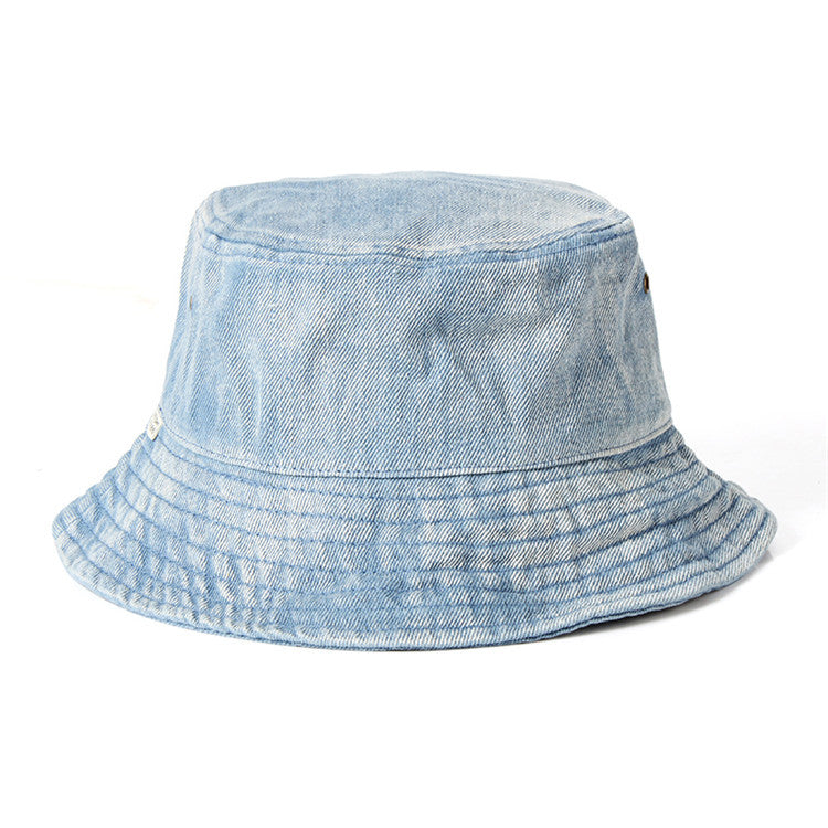 Korean-Japanese Style Washed Denim Fisherman Hat
