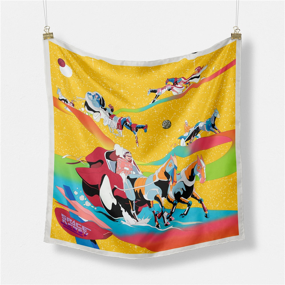 Starry Sky Space Racing Women's Scarf - Harajuku Fashion