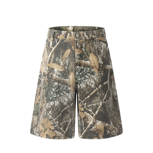 Leaf Camouflage Men's Outdoor Workwear Shorts