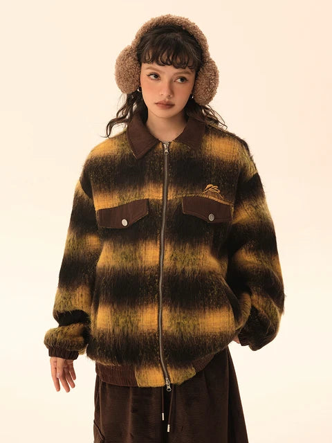 Harajuku Style Women's Striped Long Sleeve Jacket