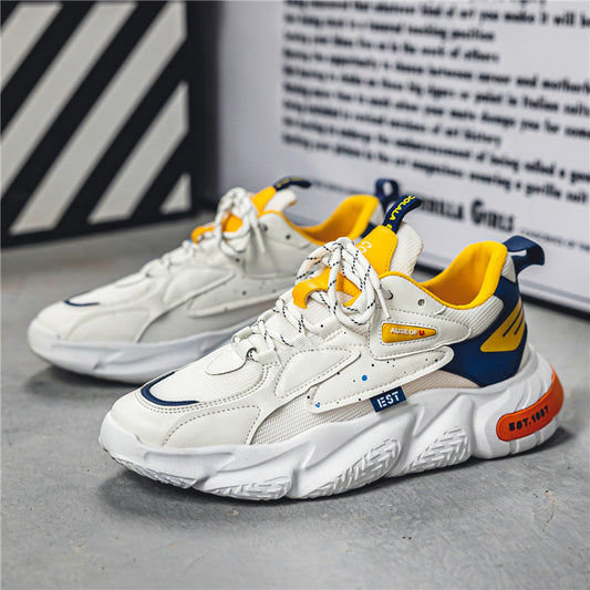 Men's Harajuku Low Cut Sports Shoes - Stylish Casual Sneakers