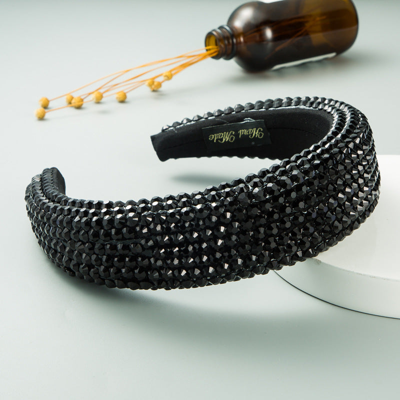 Super Flash Full Drill Wide Brimmed Headband