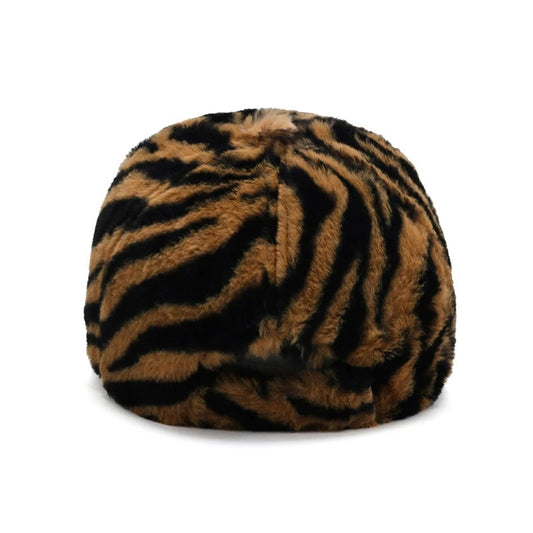 Leopard Print Short Brim Adjustable Baseball Cap