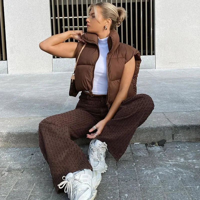 Harajuku Style Warm Sleeveless Vest for Women