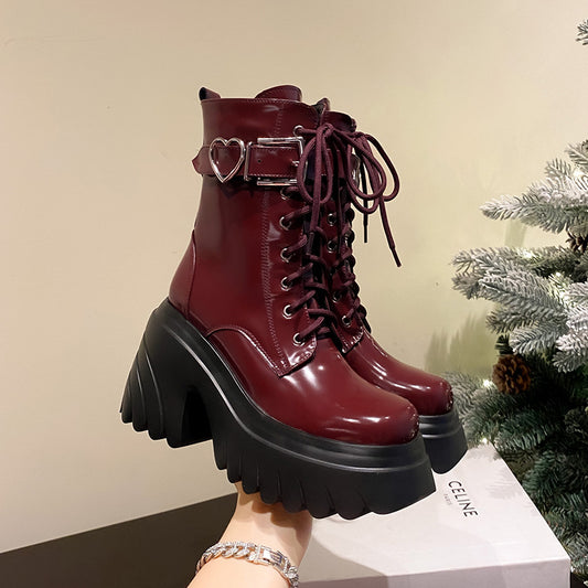 Genuine Leather Ankle Boots for Women - Harajuku Style