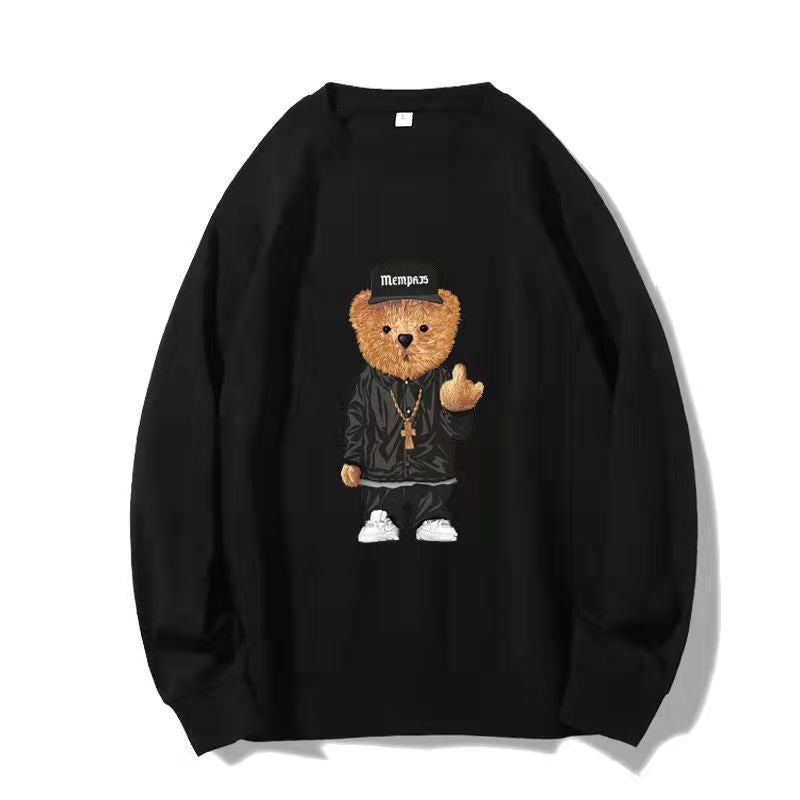 Korean Edition Loose Fit Casual Long Sleeve Sweater for Men