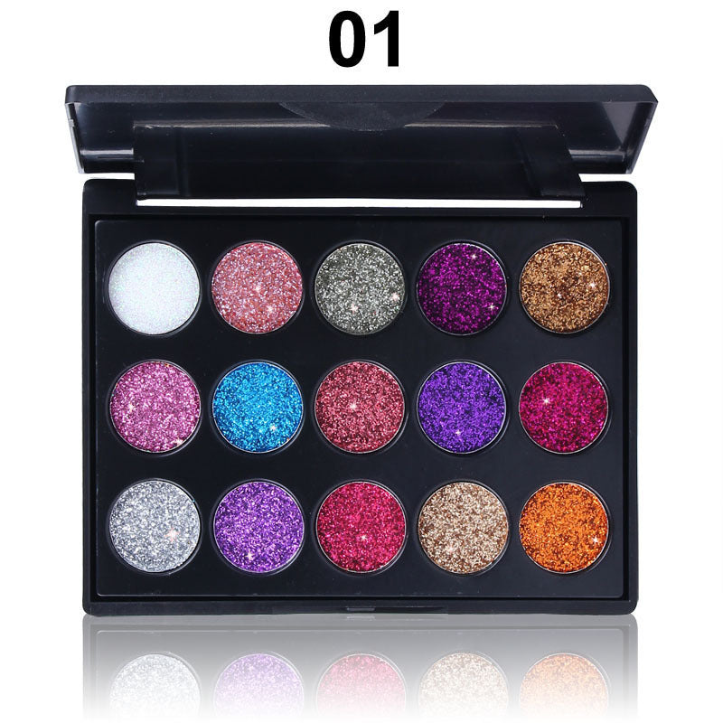 15 Colors Diamond Sequin Eyeshadow Palette