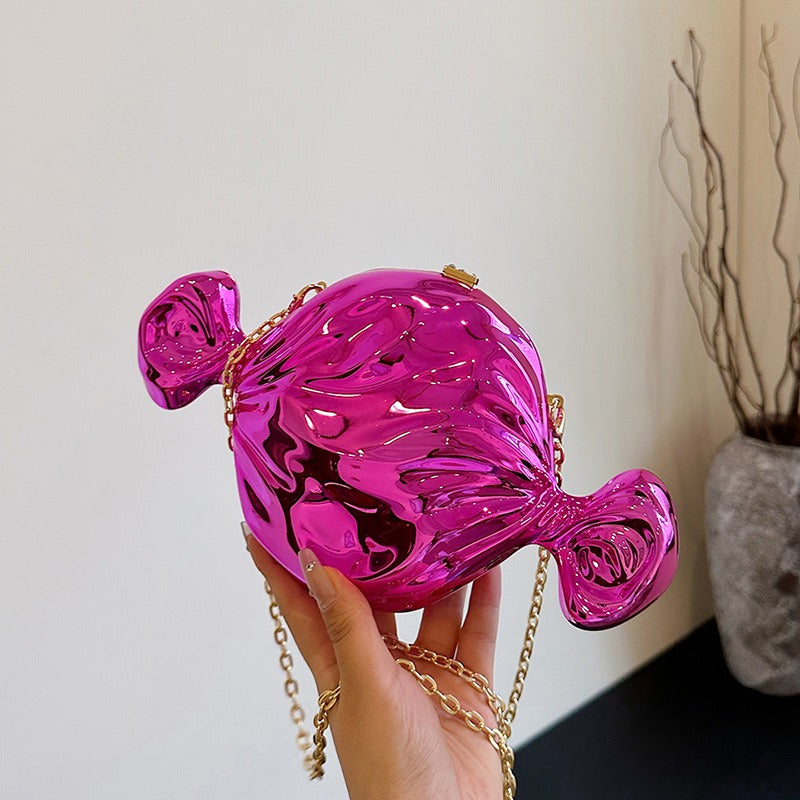 Harajuku Style Candy Acrylic Round Crossbody Bag