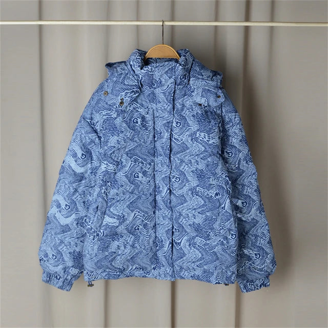 Harajuku Style Women's Zipper Hooded Duck Down Jacket