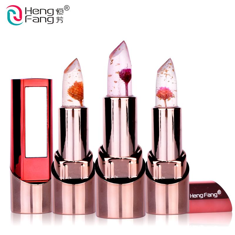 HengFang Gold Flower Lipstick - 3 Fruit Flavors