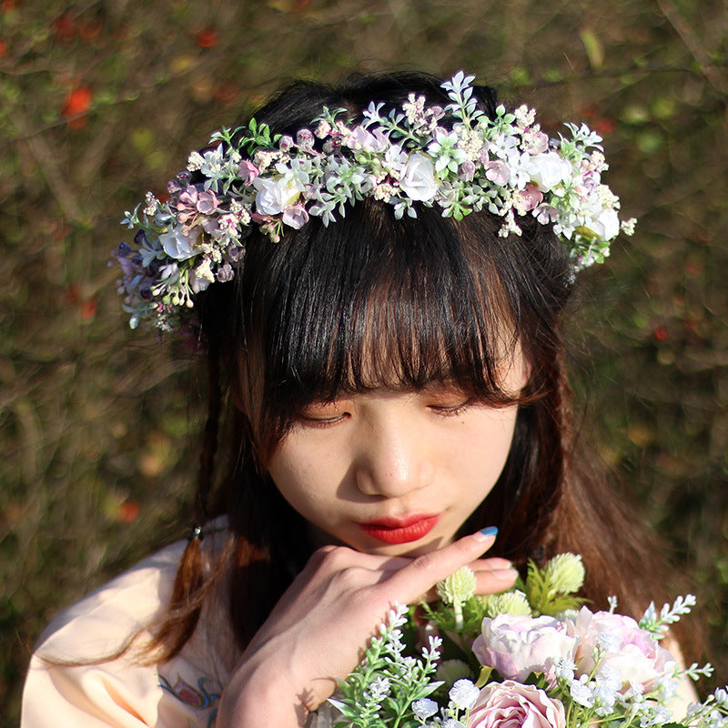 Ancient Style Hanfu Headwear - Floral Headband