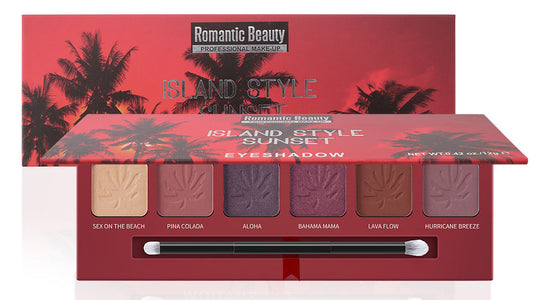 Sunset Vibes 6 Color Pearlescent Matte Eye Shadow Palette