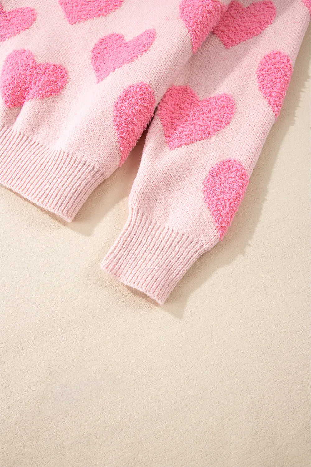 Valentine's Day Heart Jacquard Sweater