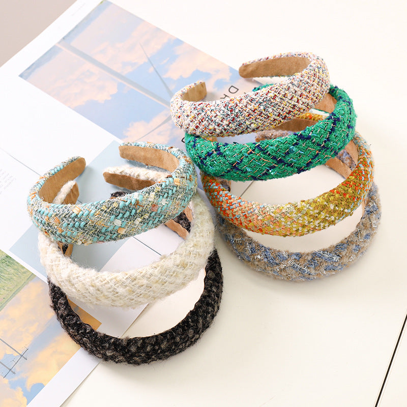 Woolen Cloth Sponge Headband & Hair Clip F663