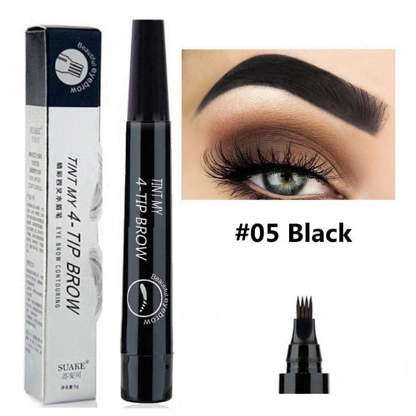 4-TIP BROW Liquid Eyebrow Pencil - Waterproof Microblading Pen