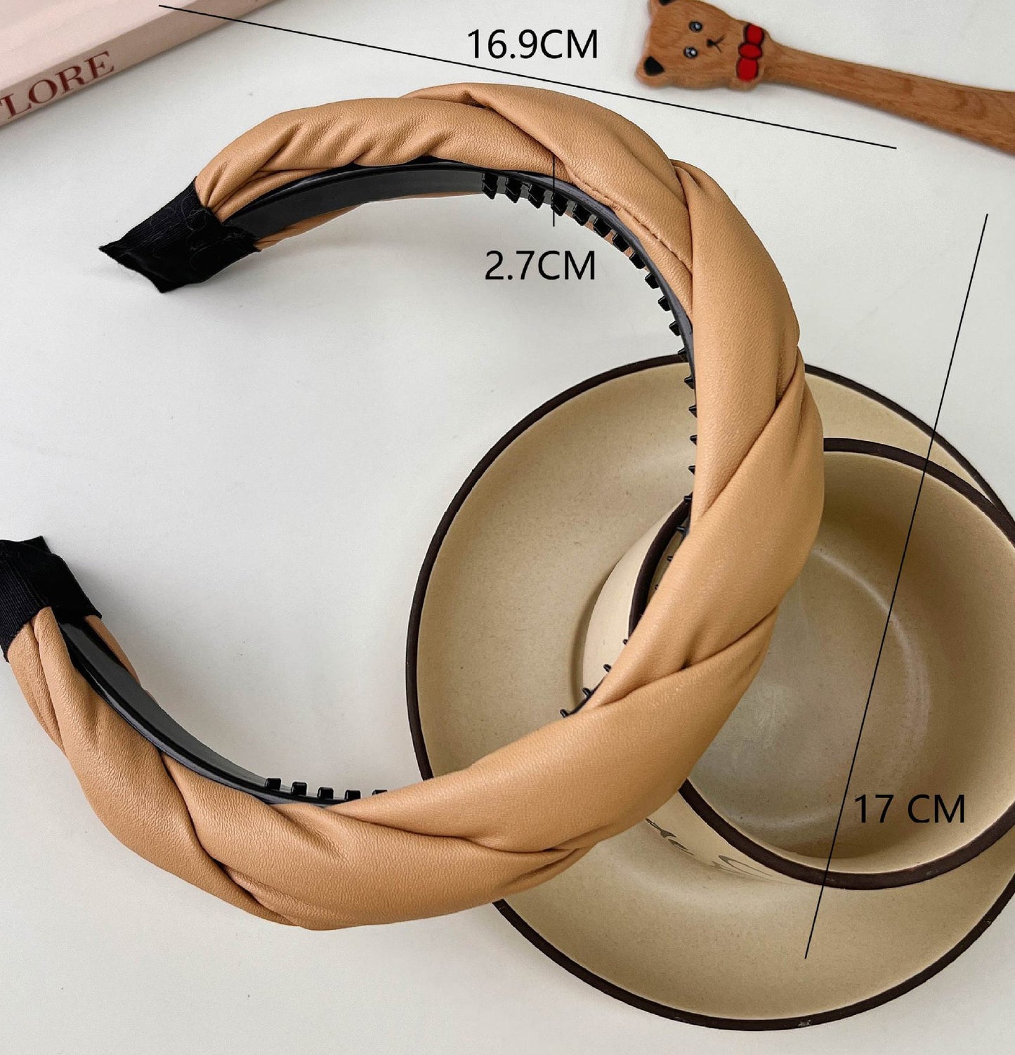 Coffee Color High Skull Top Hair Hoop