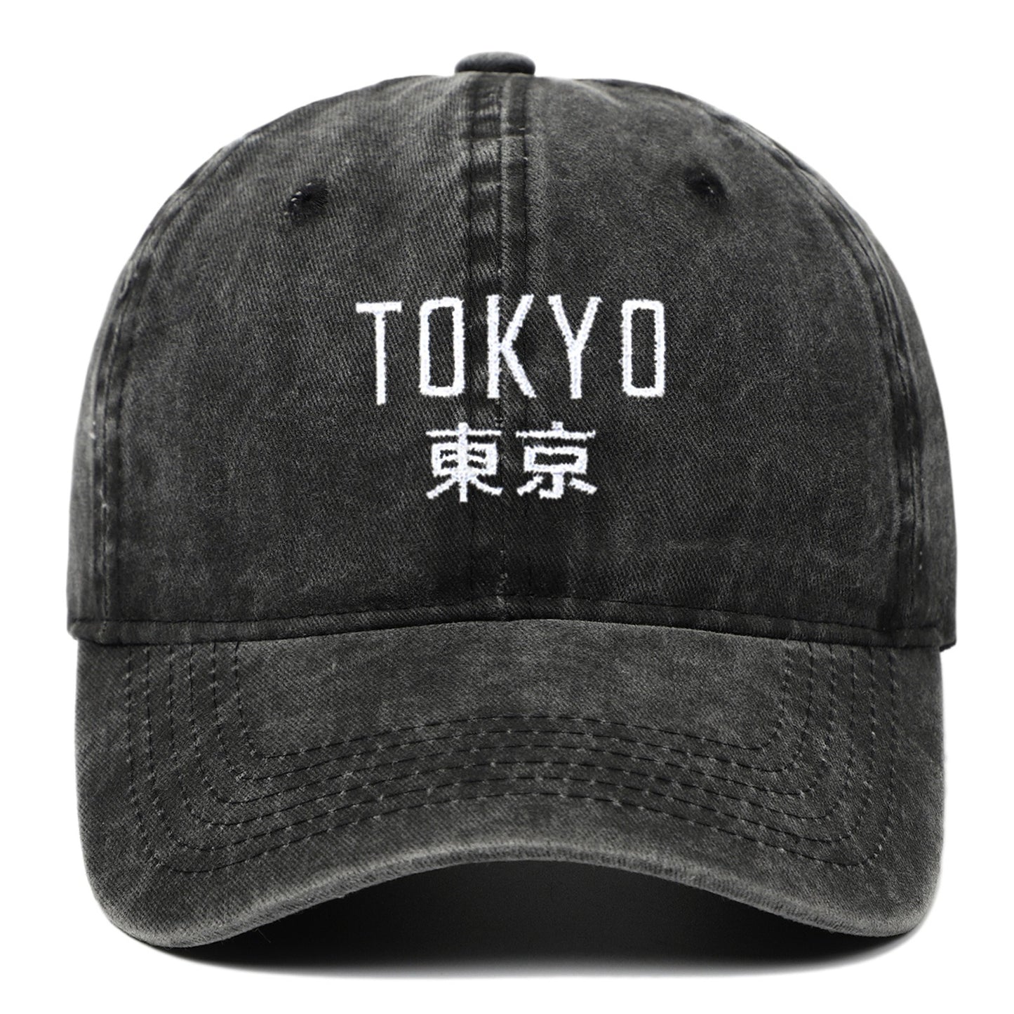 Tokyo Retro Embroidered Baseball Cap – Sun Protection & Style