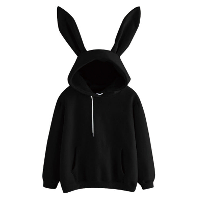 Women's Harajuku Hooded Rabbit Sweatshirt - Playful Casual Style