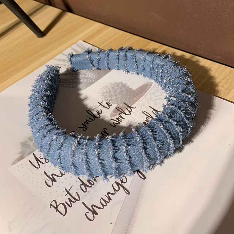 Chain Denim Headband