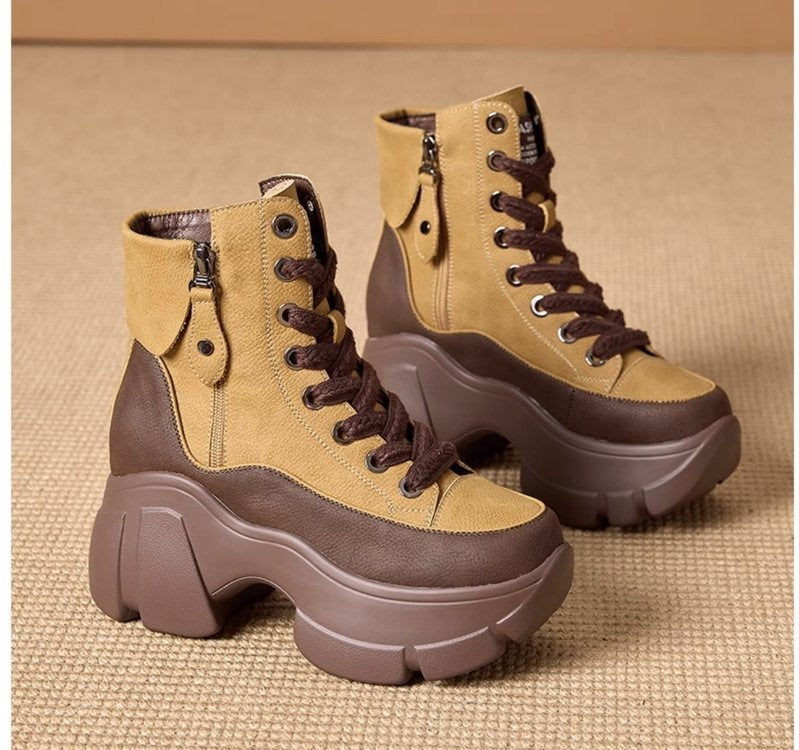 Playful Plush Dad Shoes - Retro Boots for Women