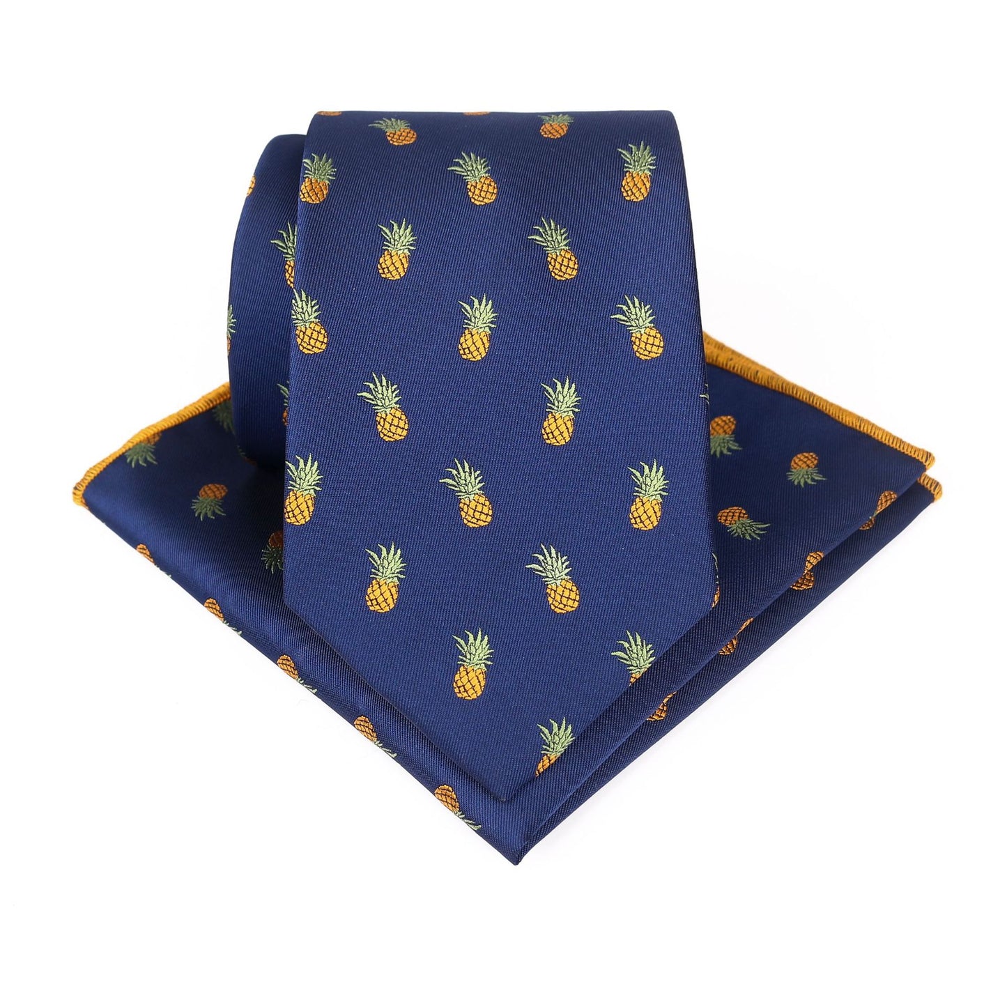 Men's Pineapple Dragonfly Pattern Jacquard Tie