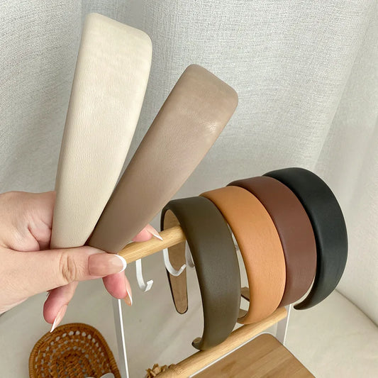 Minimalist Korean PU Headband – Versatile Hair Accessory