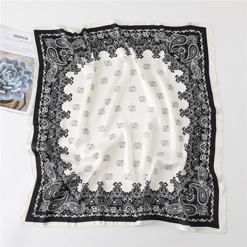 Playful Cashew Square Scarf - Versatile Women's Fashion Accessory