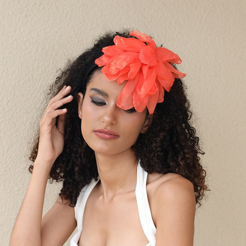 Oversized Handmade Fabric Flower Headband