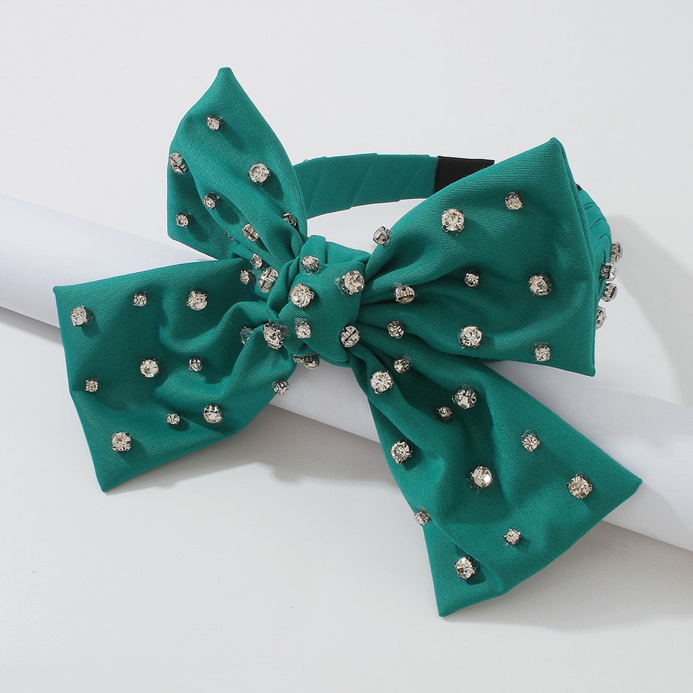 Exaggerated Bow Knot Diamond Headband