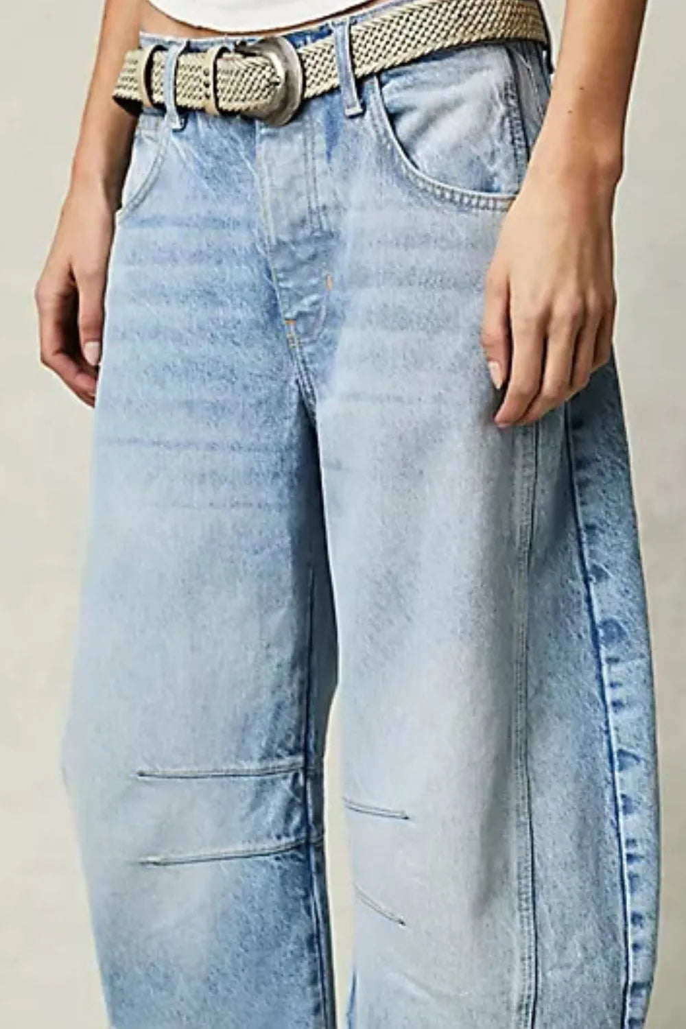 Harajuku Wide Leg Jeans with Pockets