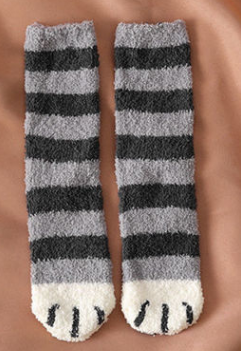 Playful Cat Paw 3D Socks - Cute Cartoon Animal Feet