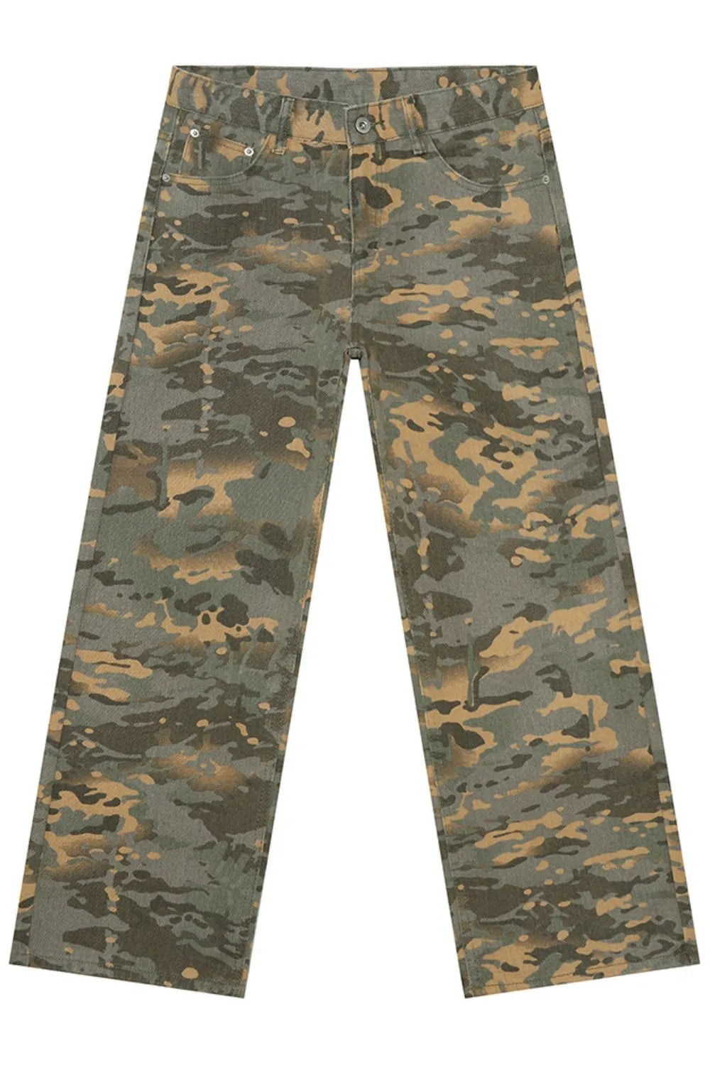 Harajuku Style Camouflage Jeans with Pockets