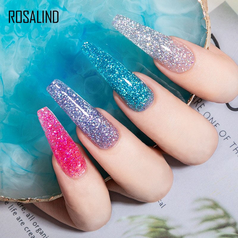 Glitter Poly Nail Gel Extension - 15ml Nail Polish for Manicure