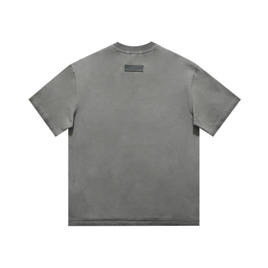 Playful Letter Printed Distressed T-Shirt for All