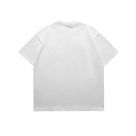 Harajuku Style Character Print Loose Fit Tee