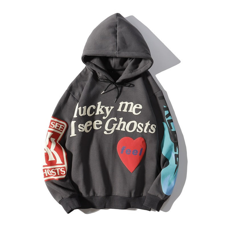 Kanye Foam Love Letters Graffiti Print Hoodie