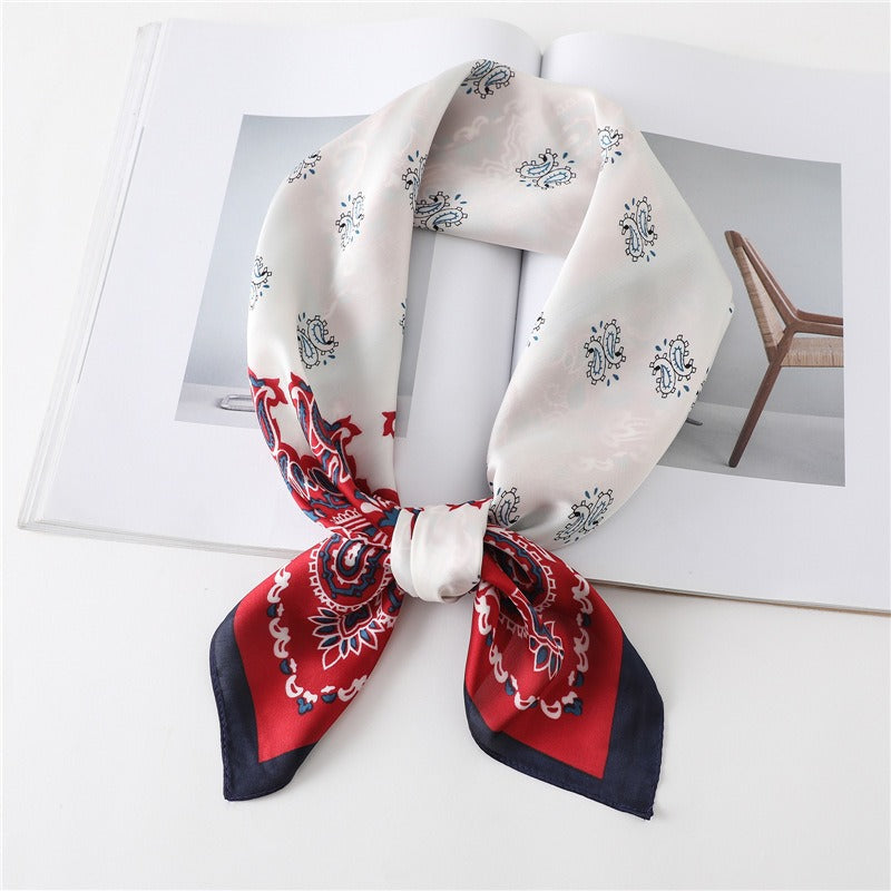 Playful Cashew Square Scarf - Versatile Women's Fashion Accessory