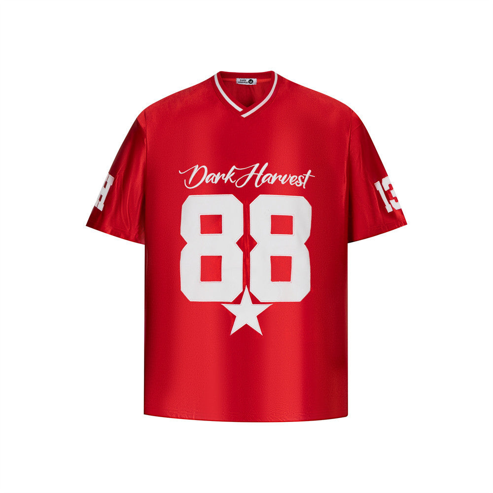 Summer Men's Quick-Dry V-Neck Tee