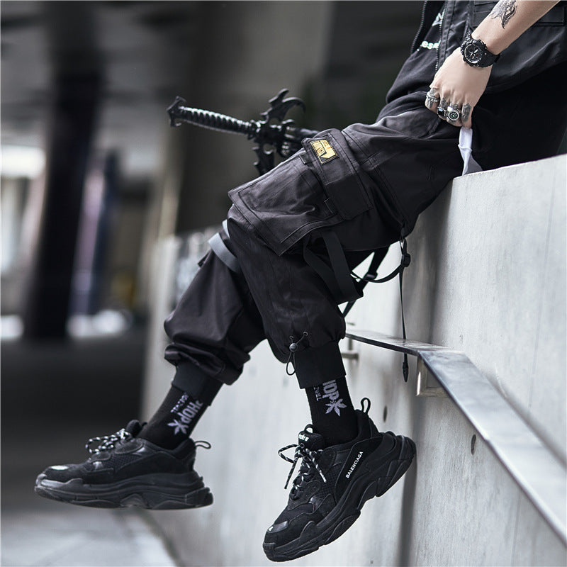 China Chic Diablo Functional Windwork Pants - Harajuku Style